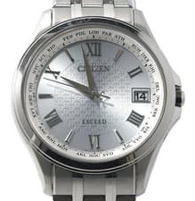 CITIZEN EXCEED Eco Drive Men's Watch CB1080-52A Titanium Silver Dial