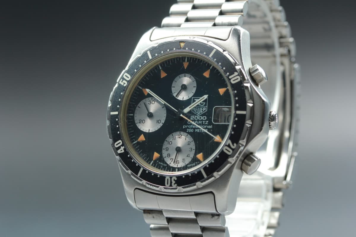 Vintage 【Exc+5】 TAG Heuer 2000 273.006 Chronograph Quartz Men's Watch Japan