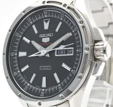 ［Near Mint］Seiko 5 Sports 4R36-00E0 Automatic Mens Watch Black Made in Japan