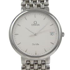 OMEGA De Ville cal.1432 7520.31 stainless steel quartz analog   boys white dial