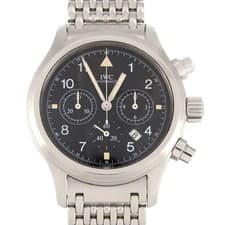 Authentic [Unserviced - Value Price] IWC Flieger Chronograph 3741-002 Stainl...