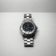 TAG Heuer WK1210 Professional 200m Quartz 36mm Blue Dial Steel Watch Working