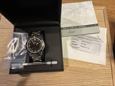 [Serviced] Sinn EZM 3F on H-Link Bracelet Automatic Steel Black Dial Pilot Watch