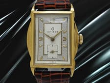 Citizen Square GP/SS Two-tone Silver Dial Leather Manual 27x38mm Antique Unisex