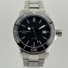 Christopher Ward C60 Trident 600m 43mm Mk2 Swiss Automatic Mens Black Dial Dive