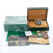 Rolex GMT-Master II Silver Serti Dial 16713 Rolex Warranty 2028 Box,Books,Card