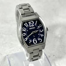 LUKIA Women's Watch Blue Dial Tonneau Case