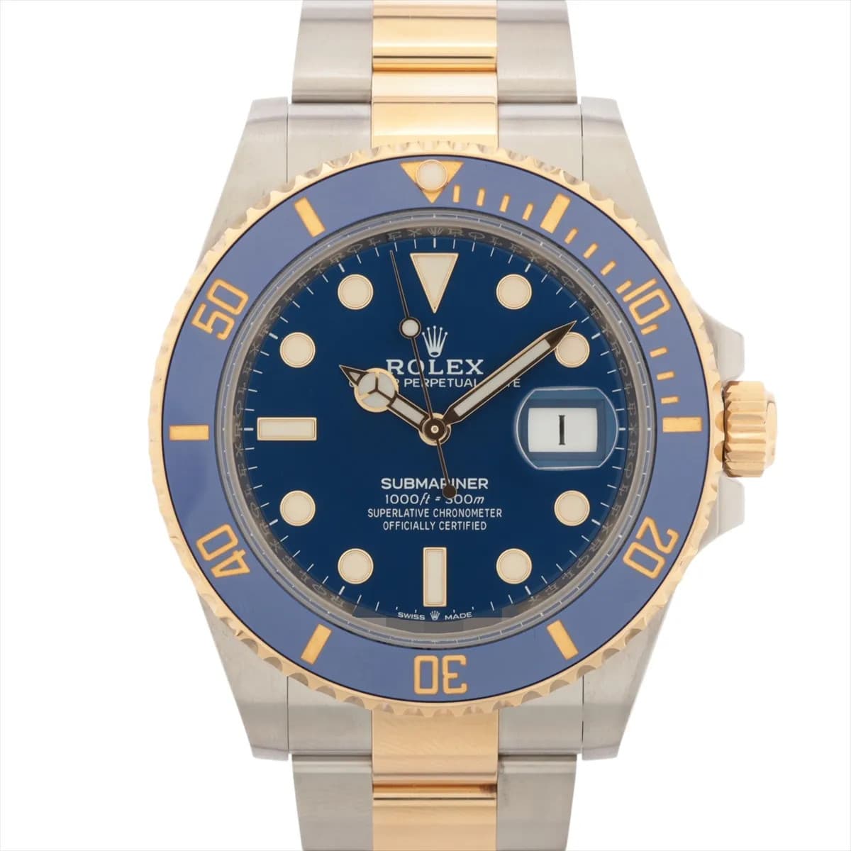 Rolex SUBMARINER DATE 126613LB SS×YG SS×YG AT blue dial