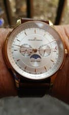 Jacques Lemans Men's DORADO G-220 Watch Moon Phase Day Date Annual Week RARE!