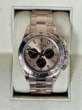 Rolex Cosmograph Daytona 116505 Pink Oyster Bracelet with Pink Bezel Watch Only.