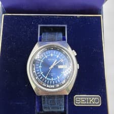 Vintage Seiko Advan Auto JDM "Perpetual" Sunflare Orbit Sunburst Watch 7019-6050