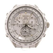 SEIKO Astron 8X Series Wristwatch GPS Solar Chronograph White Dial SBXB027 FF Me