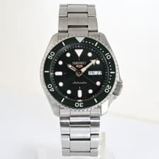 Seiko 5 Sports SRPD63K1 Automatic Green Dial 42mm Day/Date Watch Used