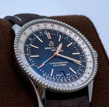 Breitling Navitimer 41mm Chronometer Black Dial Stainless Steel Automatic Box