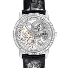 Vacheron Constantin Traditionnelle White Gold Diamond Ladies Watch 33558