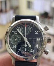 Hamilton Khaki Automatic Chronograph Watch 3830 Valjoux 7750 MEN'S 36MM