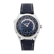 Patek Philippe Complications World Time Platinum Auto 38mm Strap Watch 5230P-001
