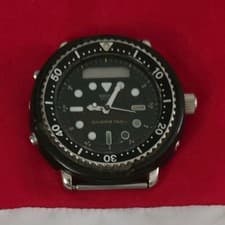 Seiko Diver's 150m Analog Digital Quartz Men's Wristwatch Black Dial 150m