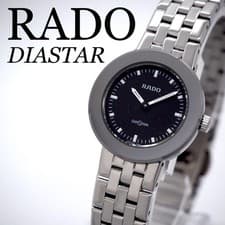 RADO Diastar Ladies Watch Silver Black Good Condition