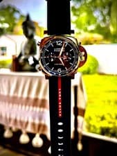 Panerai Luminor Chrono Luna Rossa Blue Dial - Full Triple Boxed Colector's Set