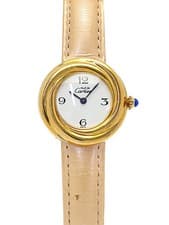 Cartier Must Trinity Vermeil Quartz Watch W1010844 26mm White Dial