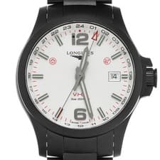 Longines Conquest V.H.P. GMT L3.728.2.76.6 Silver Men's Watch #W2596