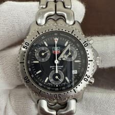 TAG Heuer CG1110-1 Cell Chronograph Quartz Men's Watch 17-18cm Pre-Owned