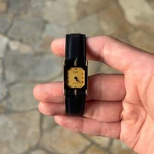 RADO Florence Tank Quartz Watch Vintage Champagne Dial 1980s