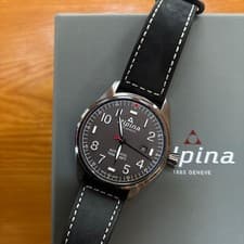 Alpina Startimer Pilot Automatic Watch AL-525G4TS6 44mm Black Dial