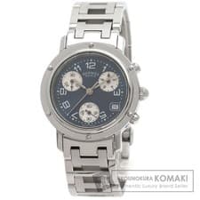 HERMES  CL1.310 Clipper Chronograph Wristwatch SS SS Women s Used from JAPAN
