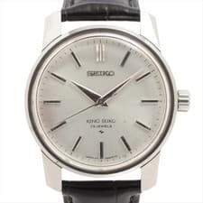 Seiko King Seiko 44-9990 SS External SS x external leather Stem-winder Silver-Fa