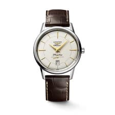 Longines Flagship Automatic Stainless Brown Leather Strap Men's Watch L47954782