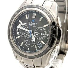 Casio Oceanus Mantra Chronograph Solar Wristwatch 42mm Mens wrist 18cm