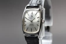 VINTAGE OMEGA Constellation Cal.663 Automatic Silver Ladies Watch 18mm JAPAN
