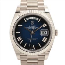 Rolex Day-Date 40 228239 WG WG AT blue ombré dial