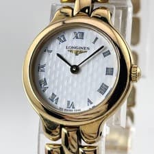 Longines Gyoche Guilloche Gold Ladies Wristwatch Timepiece Quartz Classic