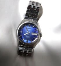 Rare Blue SEIKO Lord Matic SPECIAL Cut Glass Automatic