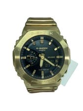 CASIO Wristwatch Analog BLK GLD GM 2100YMG