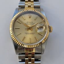 Vintage Rolex Oyster Perpetual Datejust Automatic Men's Wristwatch Ref 16233