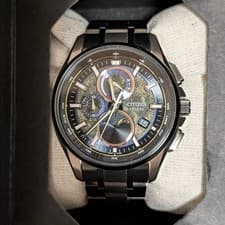 CITIZEN ATTESA Eco-Drive Radio Moonphase BY1009-64Y Titanium Men's Watch Used