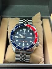 Seiko SKX009 7S26-0020 Automatic Diver Navy Boy Men's Watch With Box Used