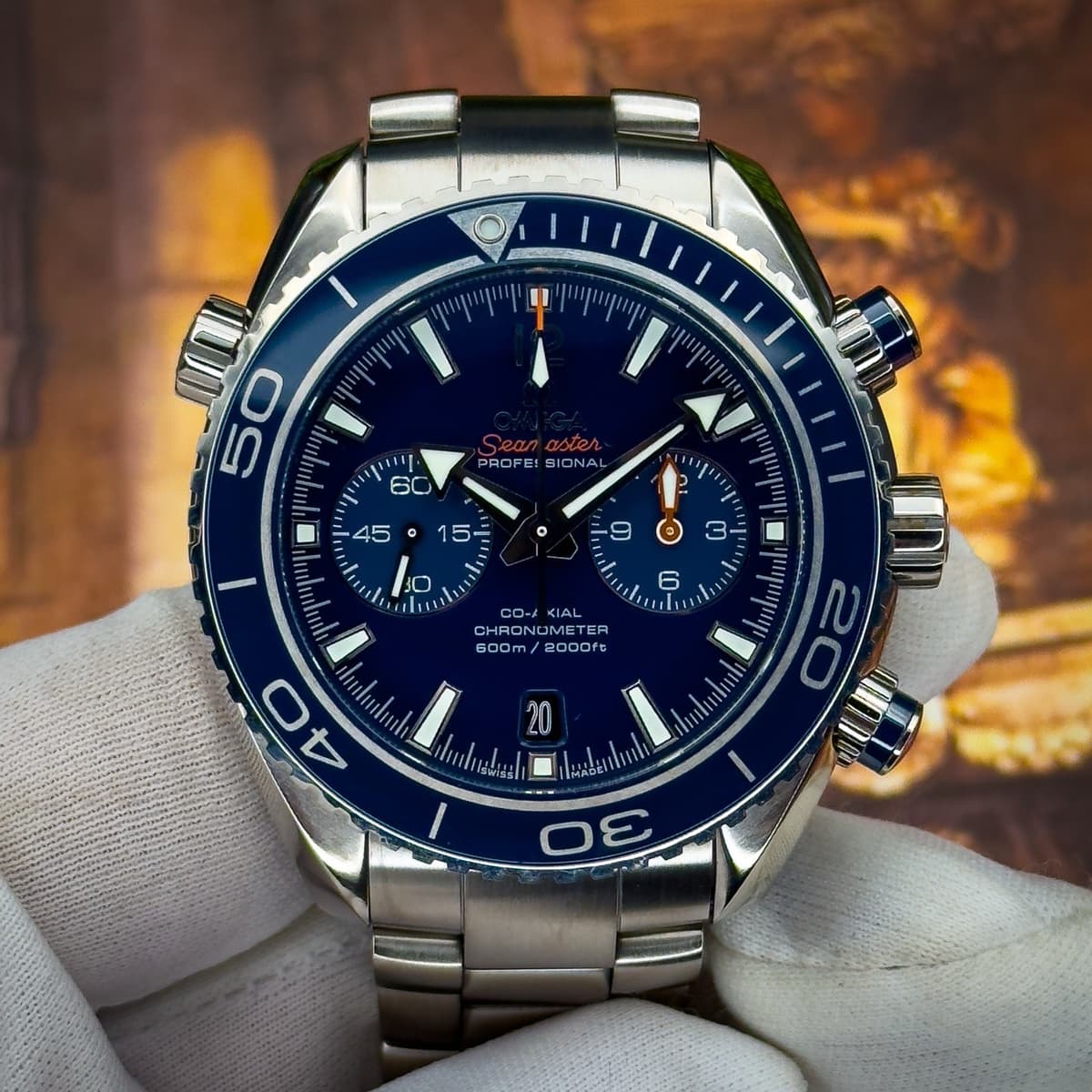 Omega Seamaster Planet Ocean 600M Chronograph 45.5mm Blue 232.90.46.51.03.001