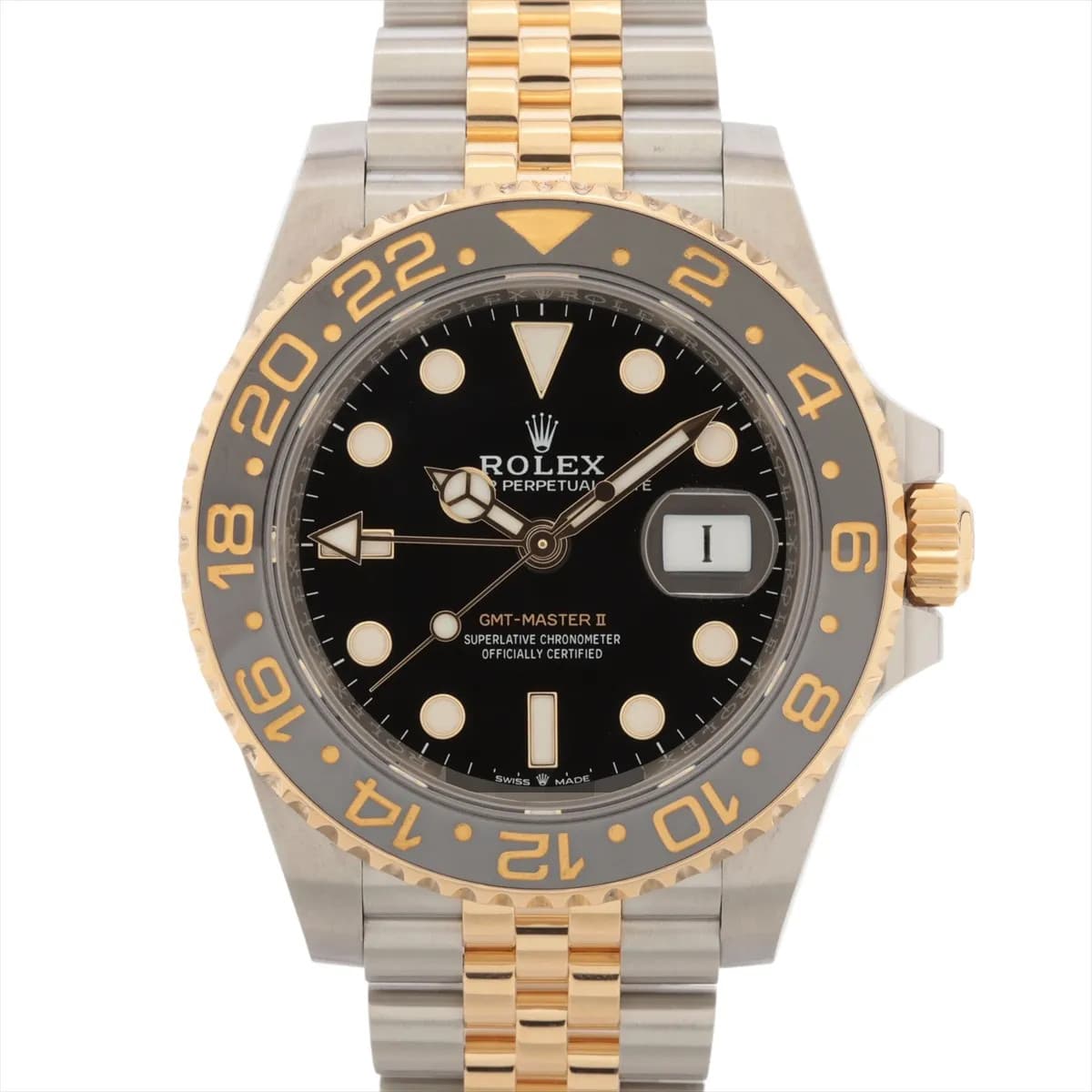 Rolex GMT Master II 126713GRNR SS×YG SS×YG AT black dial
