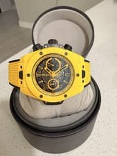 Hublot Big Bang Unico Yellow Magic Men's Chronograph Skeleton Dial Yellow Rubber