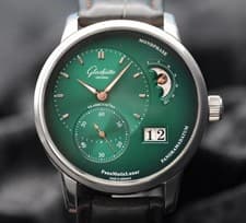 Glashütte Original PanoMaticLunar 1-90-02-14-32-62 40mm Green Dial Full Set