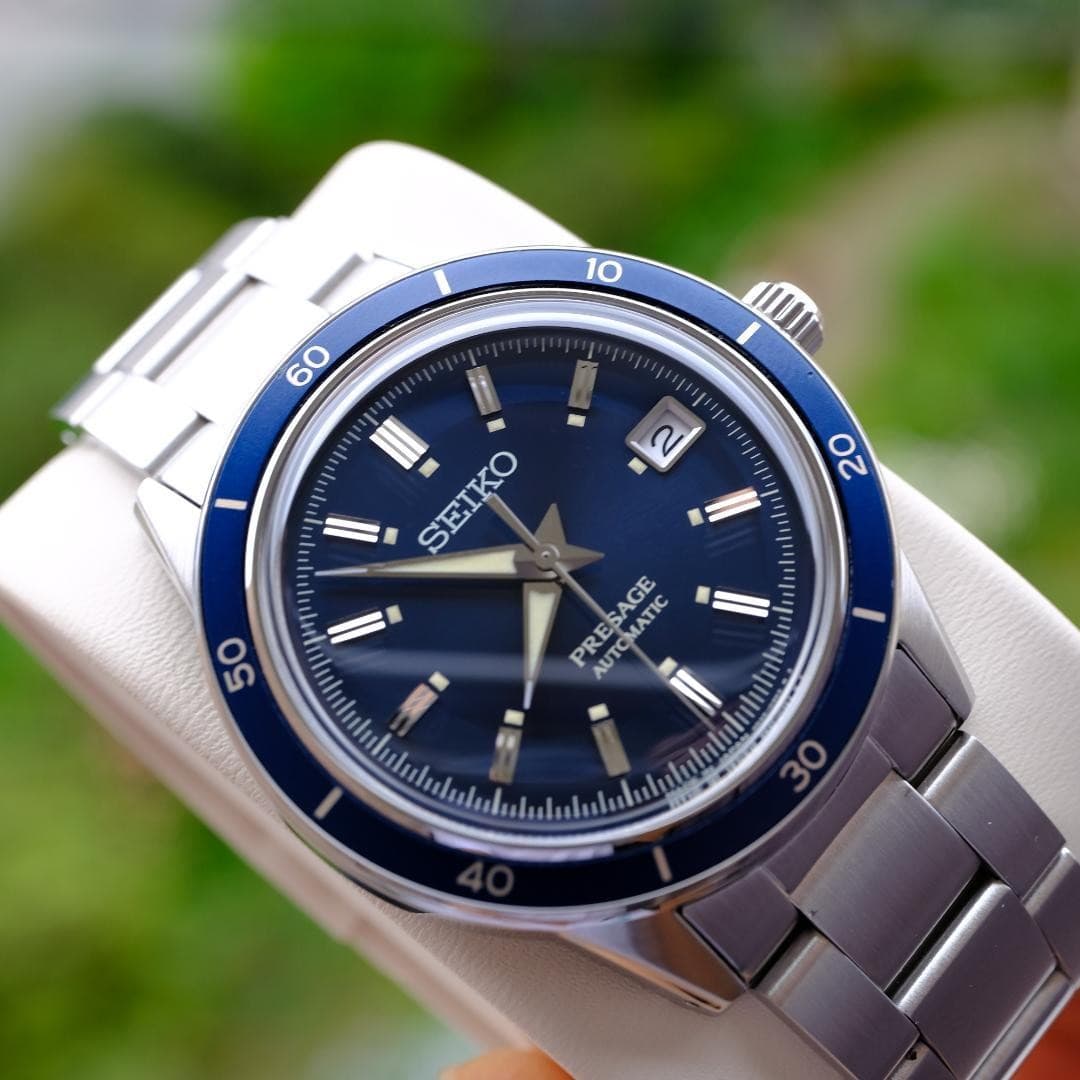 SEIKO PRESAGE Automatic Watch Dark Blue Excellent Condition