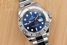 2024 Rolex Yacht-Master 40mm Steel Platinum Bezel Blue Dial 126622 Full Set