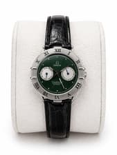 Omega Constellation Quartz Black Galaxy Dial Roman Bezel