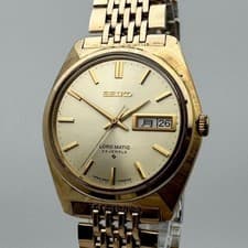 Seiko Lord Matic LM 5606-7000 Aug 1968 Early Model Gold 23J Automatic Working