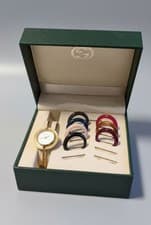 GUCCI CHANGE BEZEL 7 COLORS GOLD WOMEN'S WATCH S SIZE EXCELLENT++++